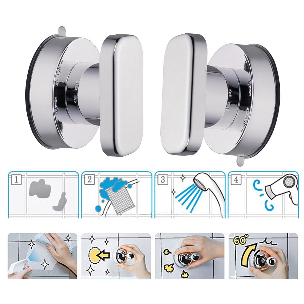 Bathroom Shower Suction Cup Safety Knobs Handle Exterior Interior