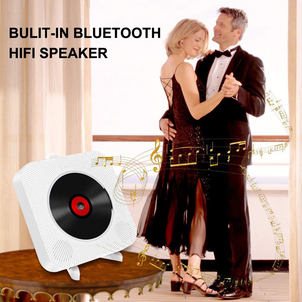 Bluetooth Cd Speler Met Lcd-scherm Fm Ingebouwde Hifi Luidsprekers MP3 Aux Sd Ons