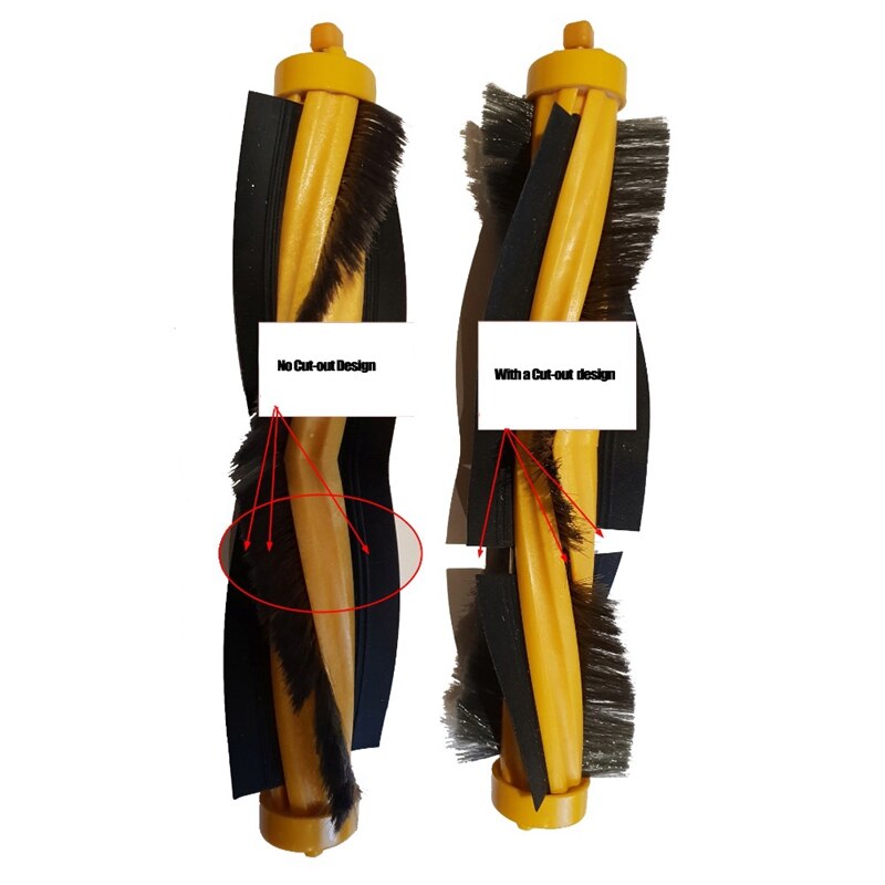 8 Pièces Brosse Latérale + 2 Pièces Brosse Principale Pour Ecovacs Deebot M81 DM81PRO M85 M88 OZMO 930 DR95 DR96 DR97 DR98 Aspirateur