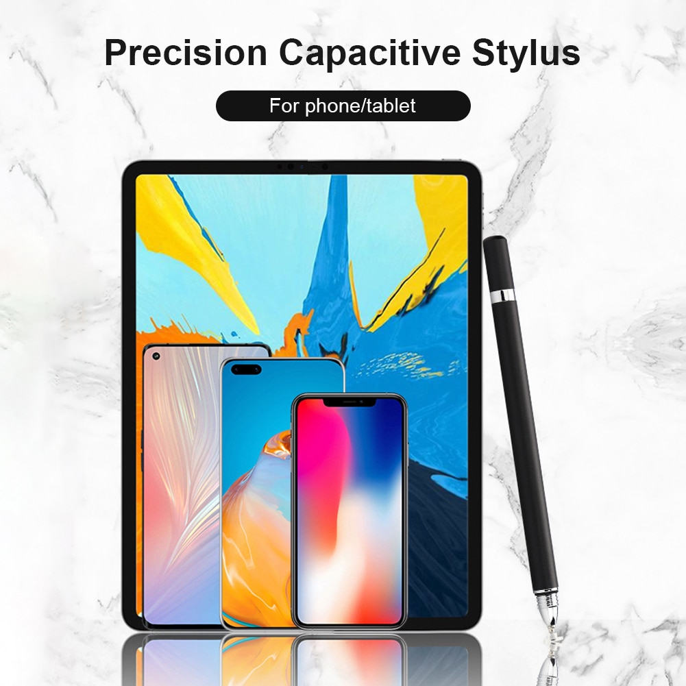 Touch Pen Tablet Screen Pen Thin WK3006 2 in 1 Stylus Ballpoint Capacitive Disc Tip Stylus for Phone Tablet