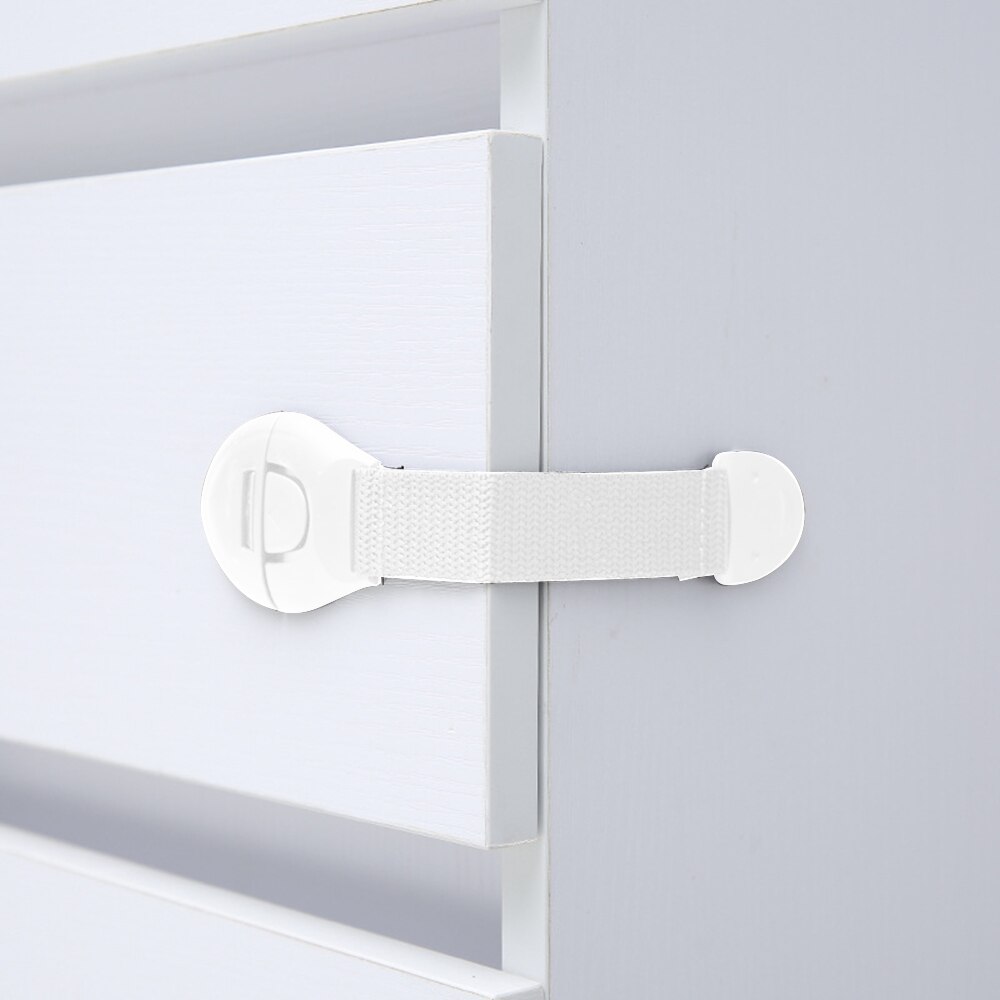 10pcs Child Lock Doors Lock baby Safety cabinet lock child lock closet safety for baby security children's safety: white