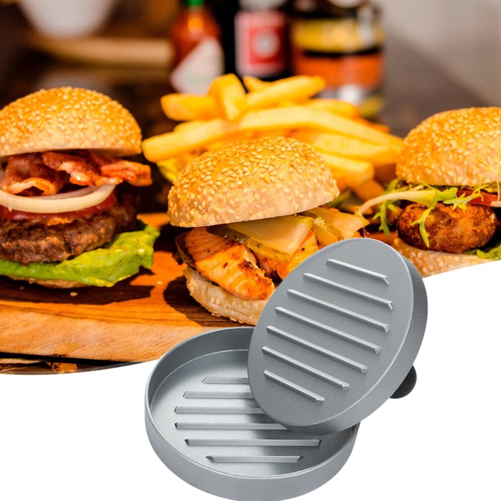 Kjøkkenverktøy manuell ikke-pinne belegg hamburger kjøttpressemaskin matvare husholdning burger kjøttpressing dør