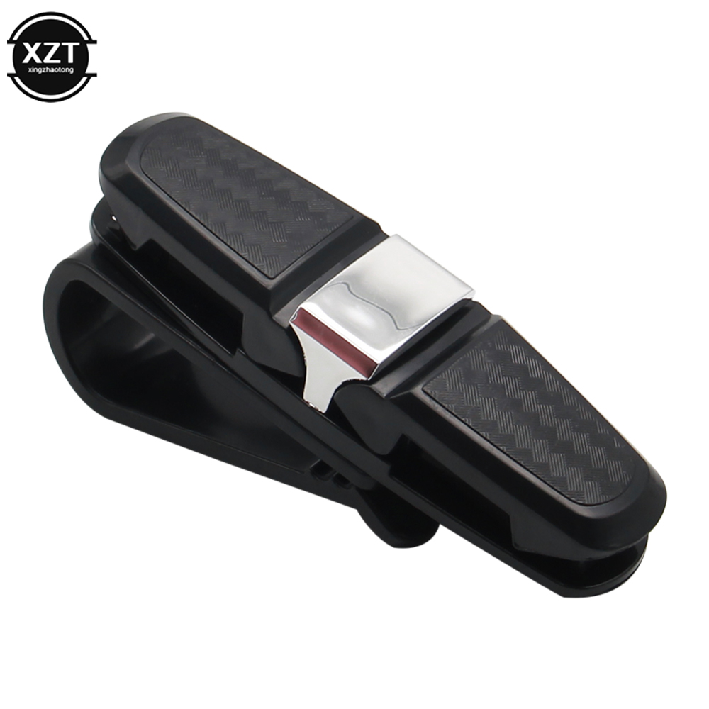 Auto Brillenetui Auto Sonnenblende Brillenhalter Sonnenbrille Clip Karte Tickethalter Stiftetui Clip Kasten Universal- Zubehör: Orange