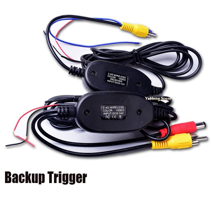 Draadloze Video Kabel w/Backup Trigger Draad Tx &amp; Rx voor RCA Achteruitrijcamera Kit
