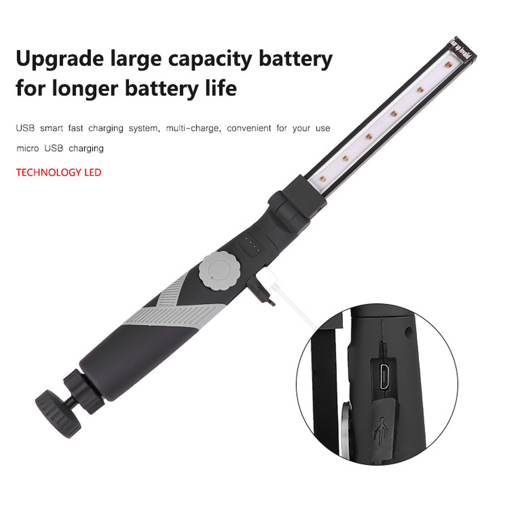 UV Ultraviolet Ozone Sterilization Lamp Disinfection Lamp Portable 360 ​​Degree Rotating Folding Work Light Sterilizer Light