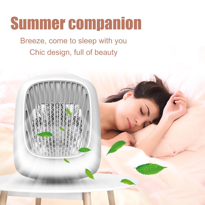 Zomer Mini Fans Cooler Draagbare Luchtkoeler Conditioner Kleine Airconditioning Apparaten Koelventilator Voor Baby Slapen