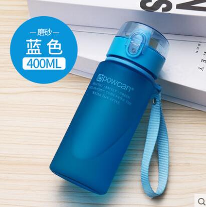 400 ML Cups plastic draagbare student ruimte cup eenvoudige vrouwelijke zomer sport transparante frosted cup outdoor hand thee Cup: 1