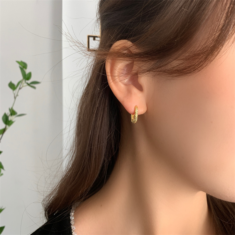 Pendientes de aro geométricos de Metal Vintage para mujer, aretes minimalistas de a la , de joyas de de Simple 2024