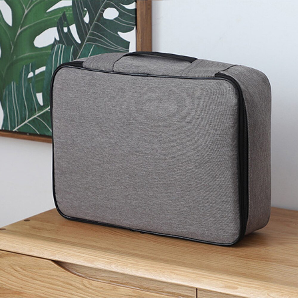 Sac de voyage pour documents d'affaires, sac de rangement étanche pour certificats d'antithèse, grand sac à main de bureau multicouche, pour hommes femmes XA27C