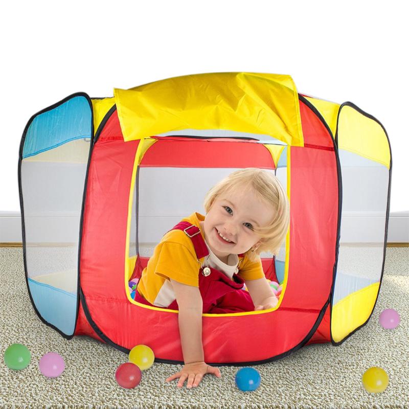 Baby Play Tent Kids Play House Indoor and Outdoor Easy Folding Ball Pit Hideaway Tent Play Hut Children Boy Girl Toy Tent