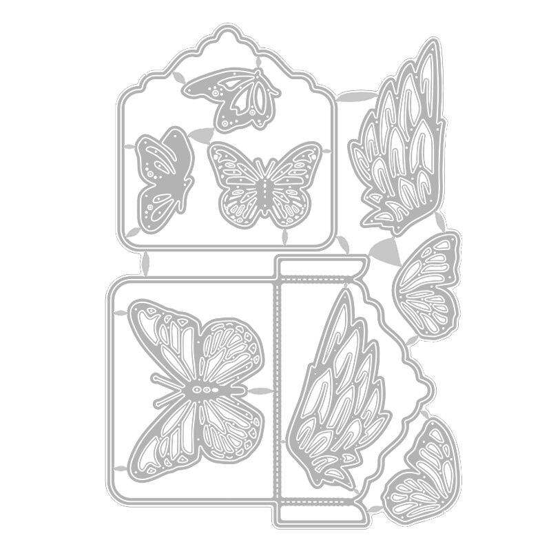 DIY Animal Insect Butterfly Relief Embossing Metal Cutting Dies For Scrapbooking Foil Card Paper Making no stamps: Default Title