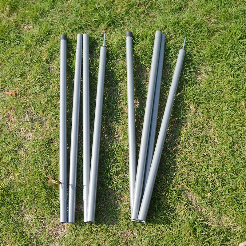 2m Tent Pole Outdoor Camping Folding Awning Rod Foldable Tent Pole Support Stand Pole Sun Shelter Tarp Sticks Tent Accessories
