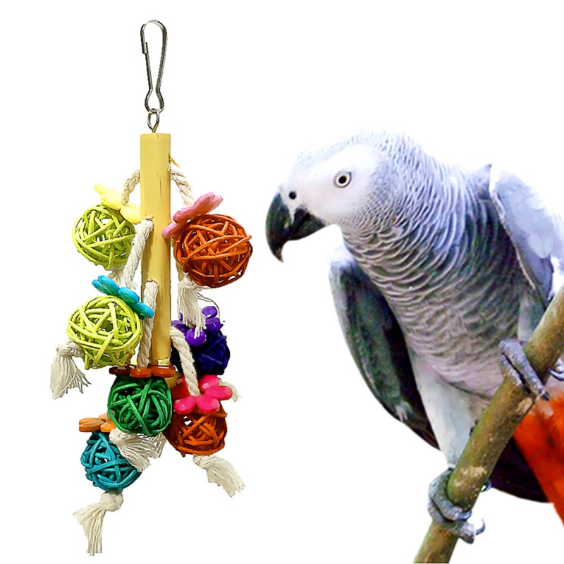 Papegaaien Speelgoed En Vogel Accessoires Voor Huisdier Speelgoed Opknoping Kauwen Klimmen Speelgoed