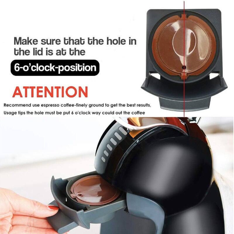 5 st kaffekapsel nestle dolce gusto kapsel nespresso påfyllningsbar kapsel kaffefilter återanvändbart kaféverktyg kökstillbehör