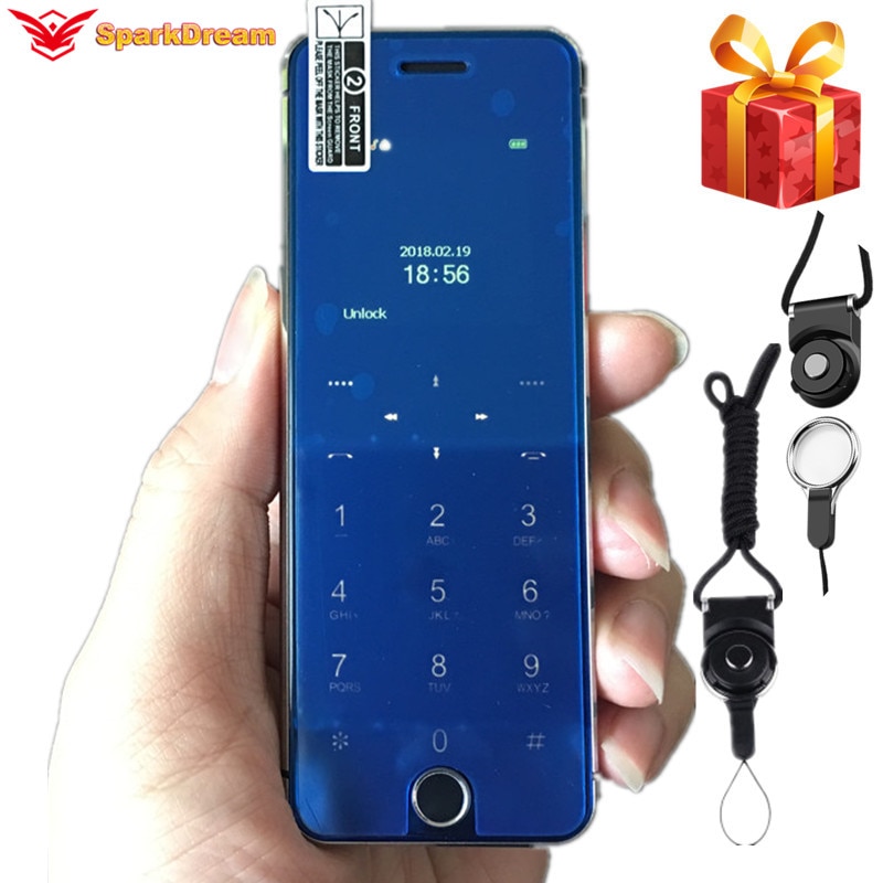 Ulcool V66 Plus Telefoon Met Super Mini Ultradunne Card Luxe MP3 Bluetooth 1.67 "Inch Stofdicht Schokbestendig Telefoon