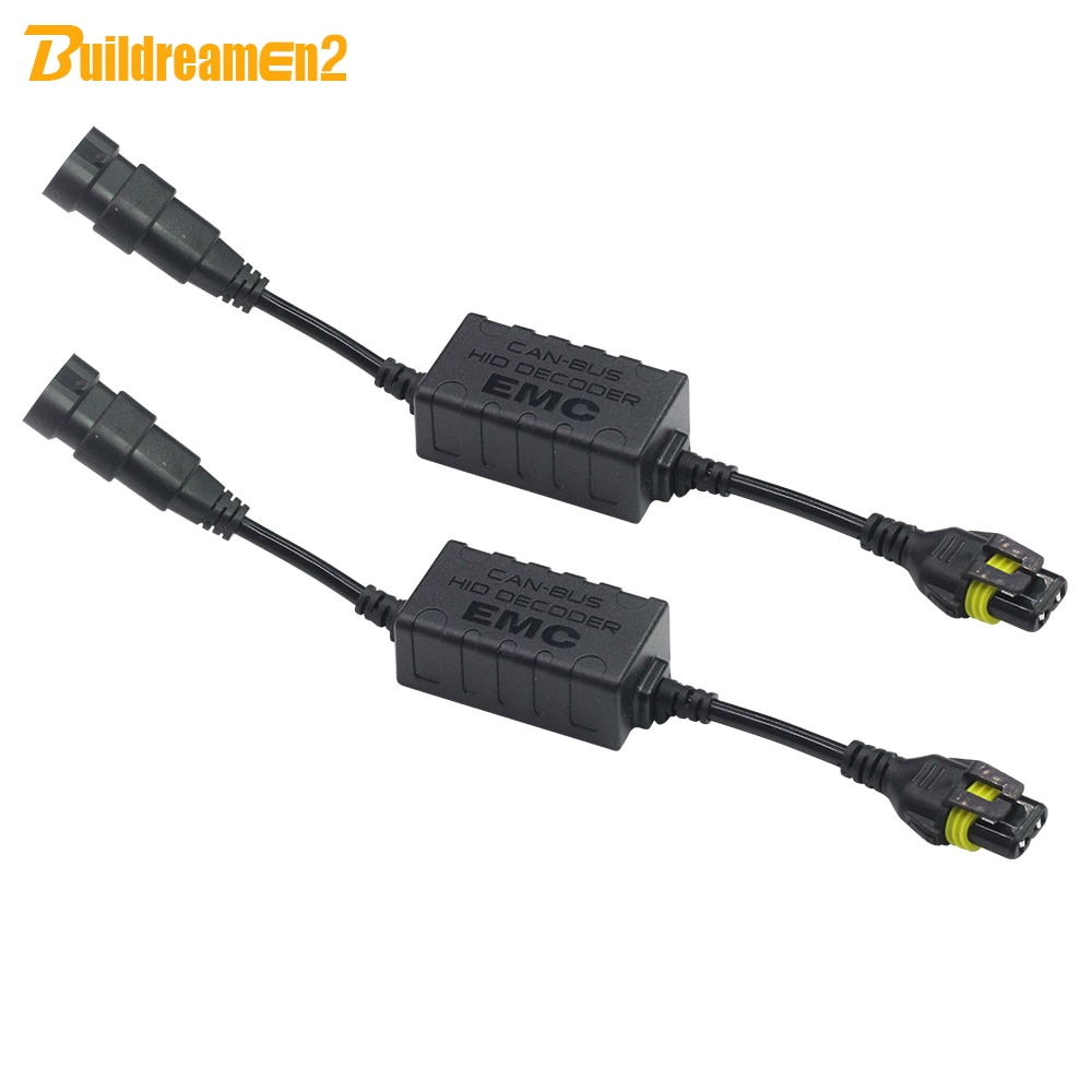 Buildreamen 2 decodor canbus pentru kit de lumină xenon ascuns pentru mașină  h1 h3 h4 h7 h8/9/11 9005 9006 9007 anulator de avertizare condensator fără eroare
