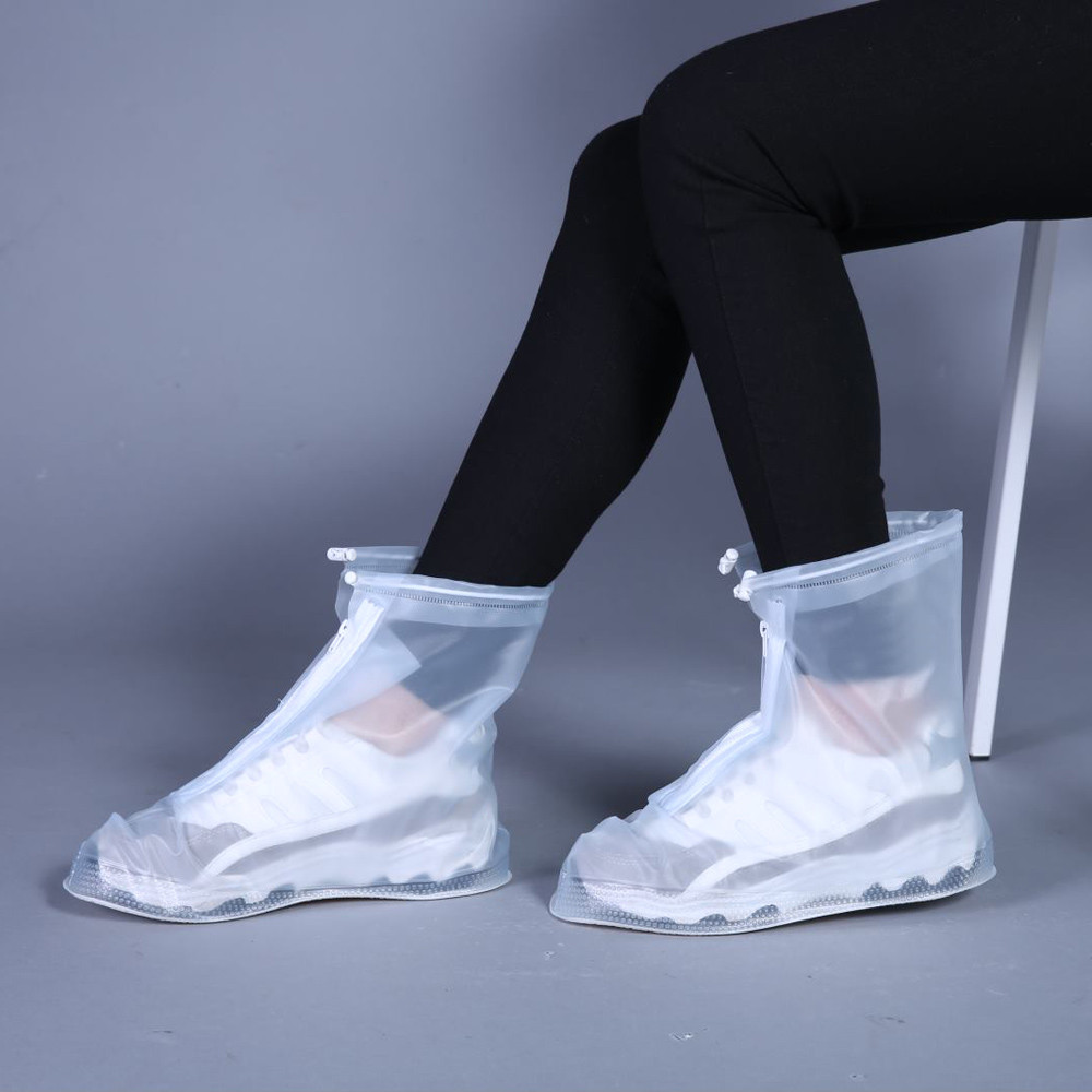 Chaussures de pluie pour hommes et femmes, couvre-bottes imperméables et antidérapantes, galoches, de voyage, @ 28,: M