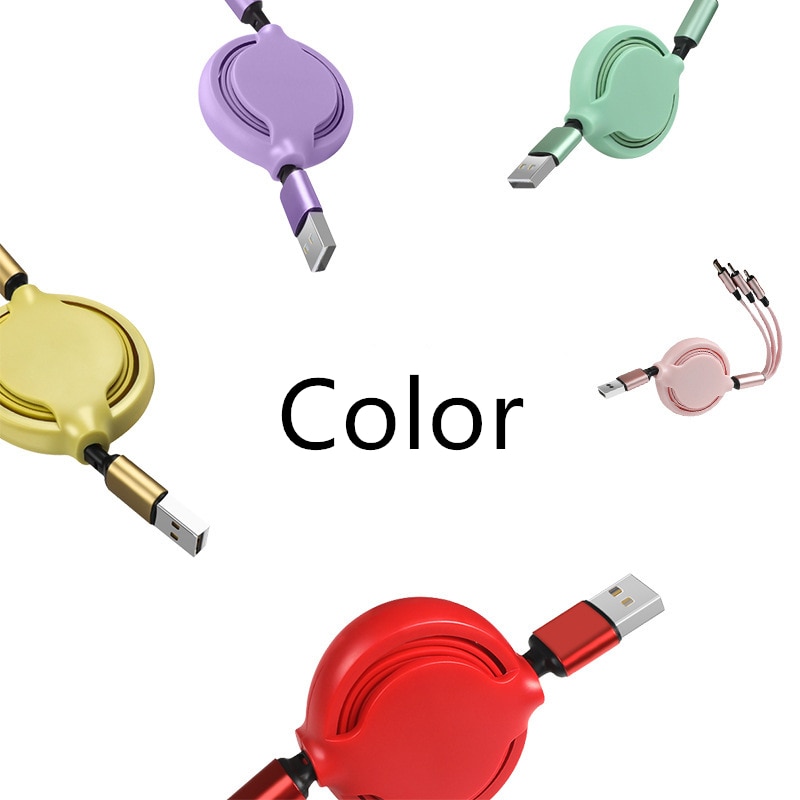 Retractable usb charge cable for iPhone11 Pro Max XR Xs 6 7 8 soft liquid silicone type c cable for samsungS10 huaweioppo vivo