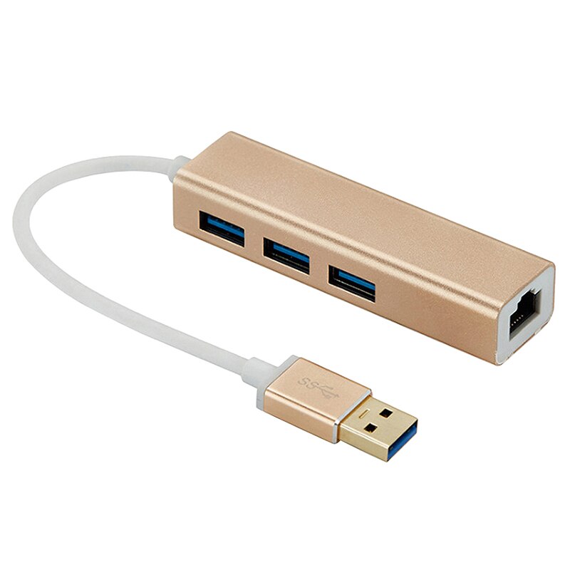 USB3.0 Gigabit Network Card with Hub USB to Rj45 Usb3.0 Wired Network Card Gigabit with 3.0Hub Free Drive: Default Title