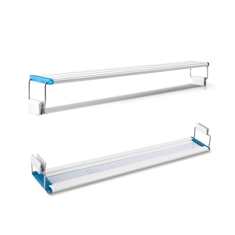 Ultra dünne Aquarium blau und weiß licht LED beleuchtung Lampe landschaftsbau ökologischen Panzer Gestell Anlage tabelle fisch Panzer