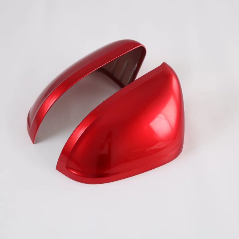 Para unidad Changan UNI-T -2023 ABS carbono negro rojo puerta lateral del coche espejo retrovisor/cubierta de ceja de lluvia embellecedor accesorios de coche: Rojo