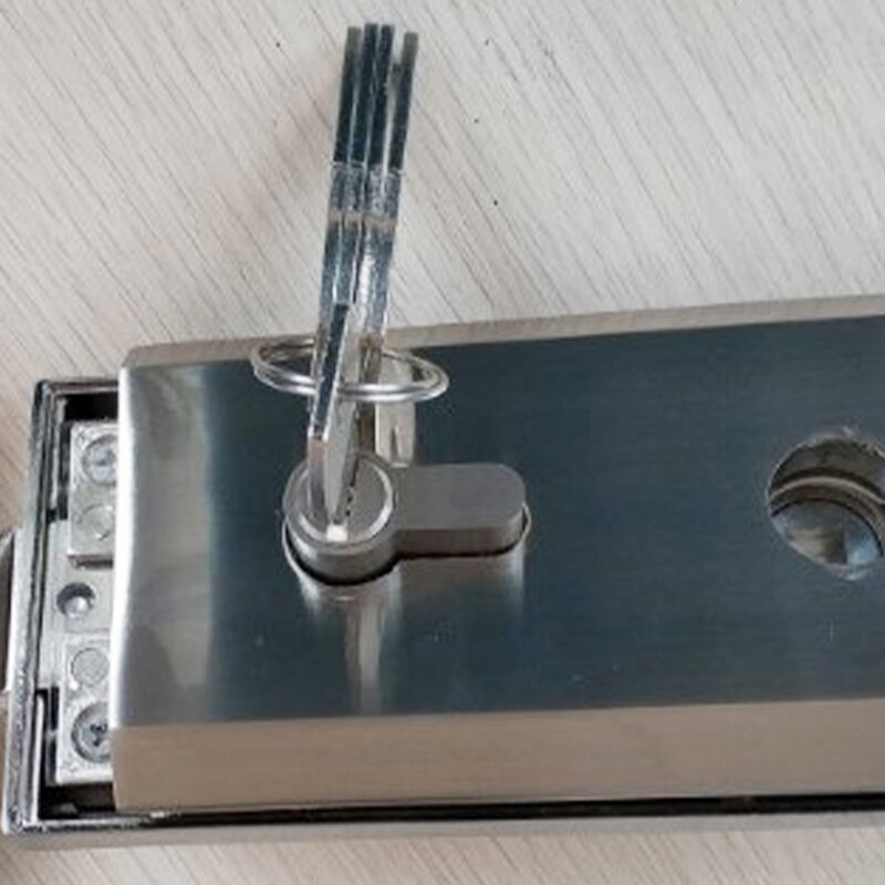 Glazen Deur Lock W Key Swing Deur En Schuifdeur Aluminium Frameloze Glazen Deur Slot, Hoge Partitie Deurslot
