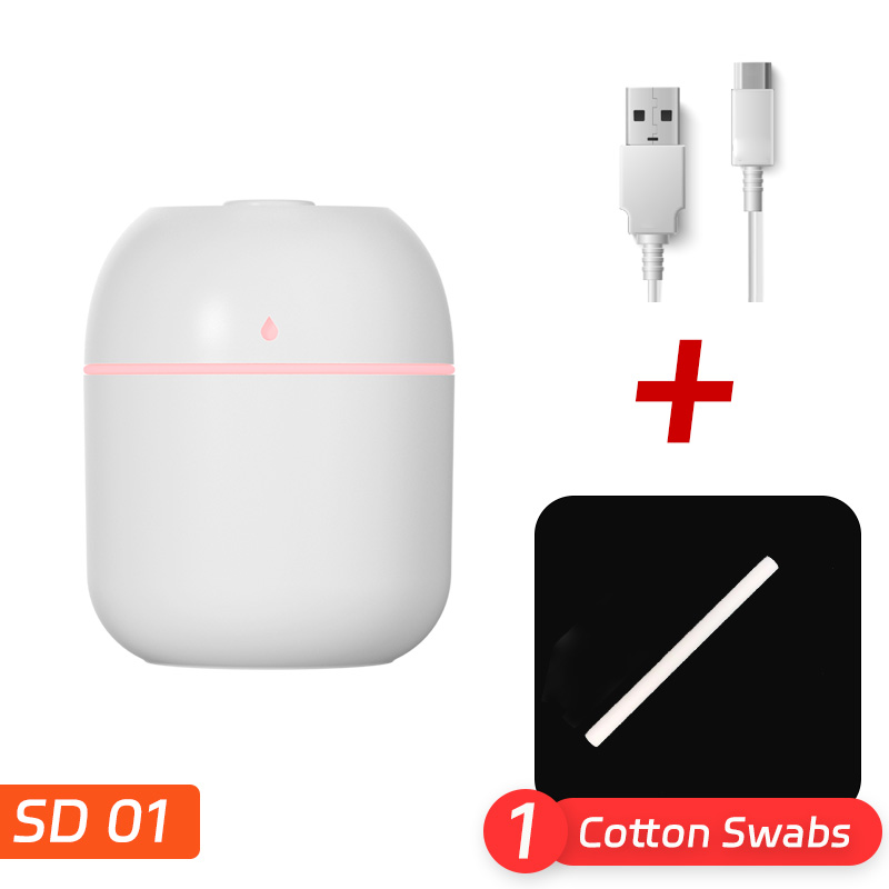 Mini Tragbare Wasser Tropfen Luftbefeuchter USB Desktop Indoor Haushalt Stumm Luft Zerstäubung Luftbefeuchter: Chrom Rot