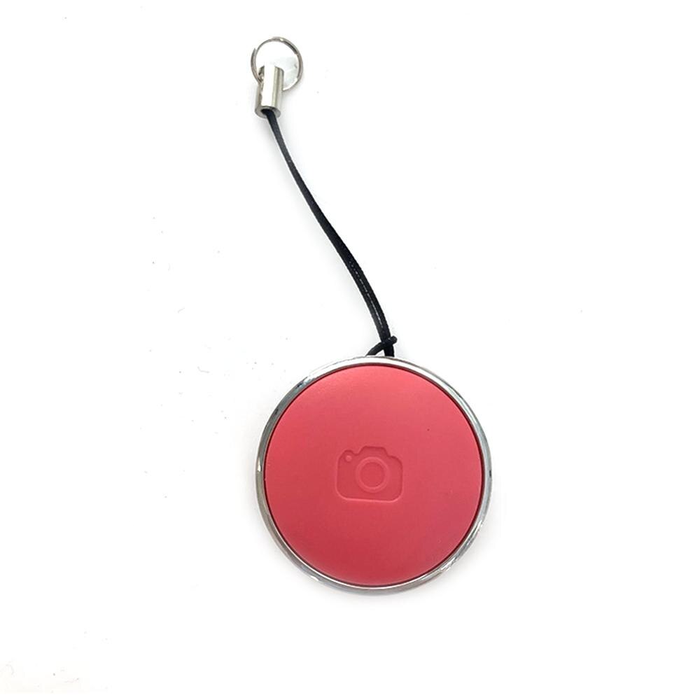 Mini bouton de télécommande sans fil Bluetooth, retardateur de caméra, obturateur, téléphone Selfie pour ios / Android: Rose