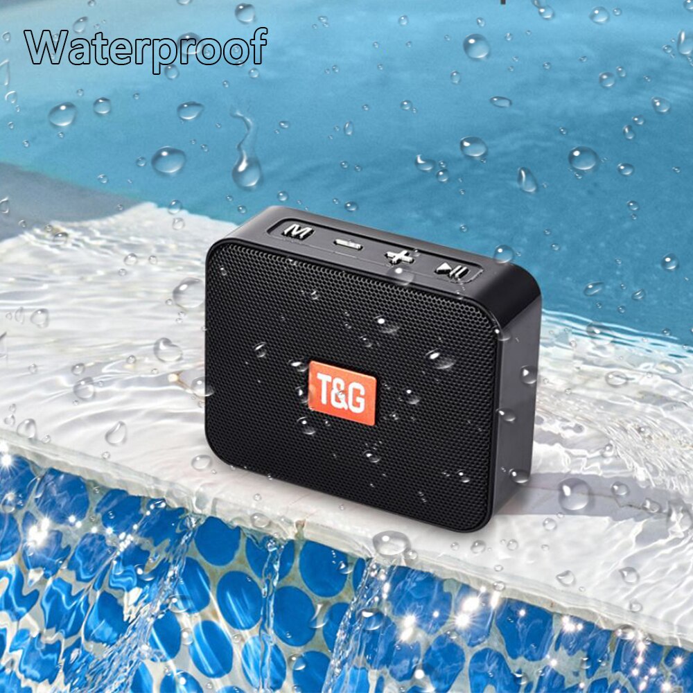 Tragbare Lautsprecher Lauter Stimme Mini Wireless Bluetooth Lautsprecher Mit Seil Wasserdichte Bass TG166 Unterstützung USB/Tf-karte/FM audio/AUX