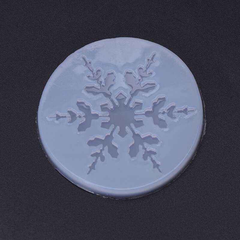 Silicone Mold Sneeuwvlok Kerst Diy Ambachten Sieraden Maken Hanger Epoxyhars