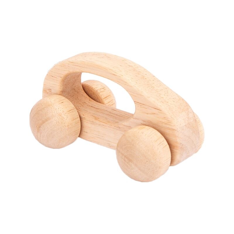 Baby Teething Wooden Car Educational Blocks Teether Infant Grasping Chewing Toys: J