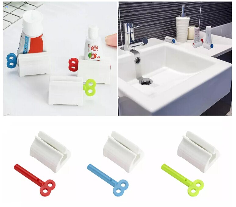 Tandpasta knijper rollende tube tandpasta quetscher roller makkelijke dispenser stoel houder standaard
