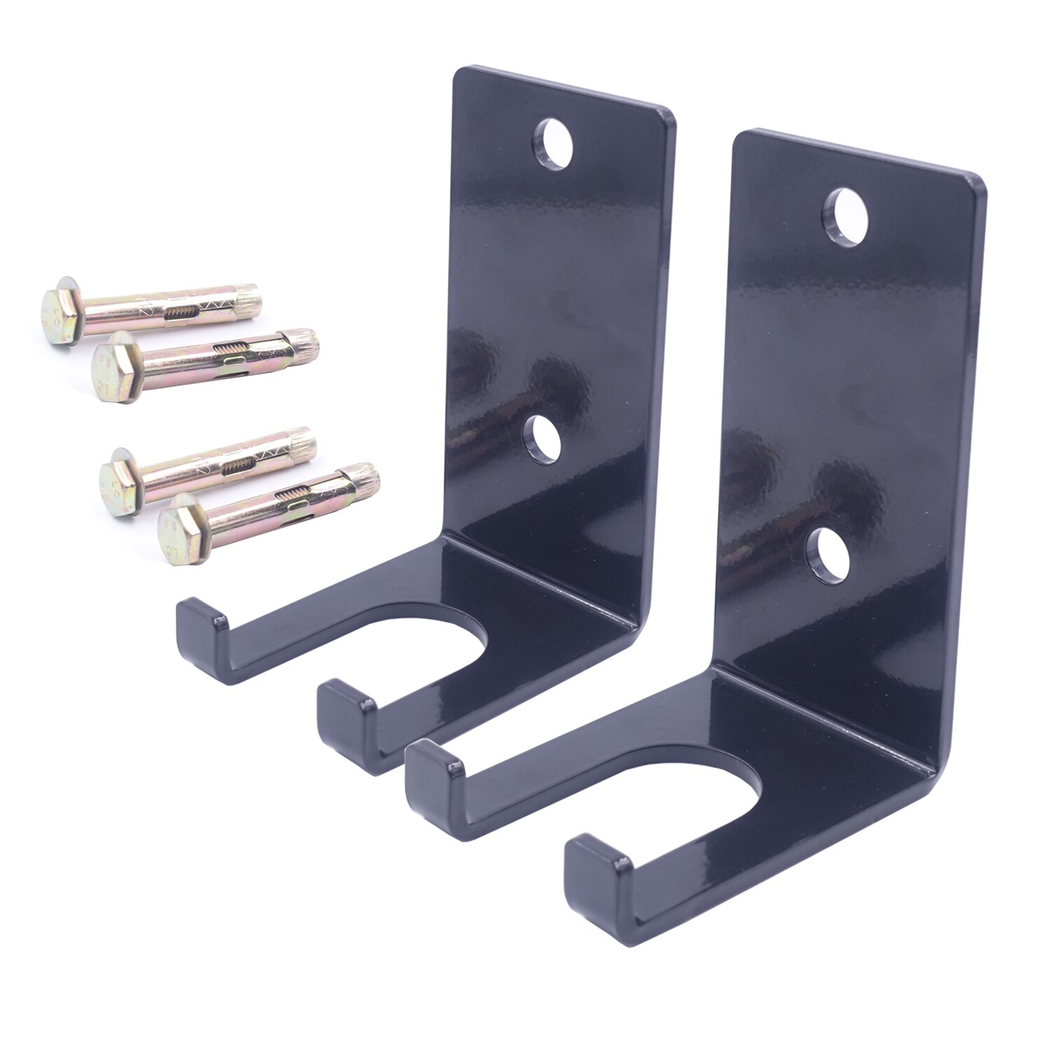 Heavy Single Barbell Storage Wall Mounted Hanging Bar Holder Steel Rack for Home Gym Barbell Space Saving Fitness Accessories: 2pcs