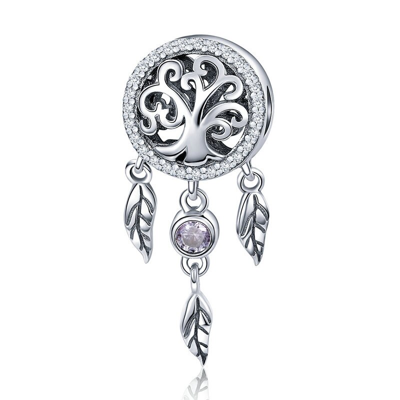 BISAER 925 Sterling Silver Beads Dreamcatcher Charms Dream catcher Beads Fit Charm Silver 925 Bracelet Vintage Jewelry ECC330: ECC723