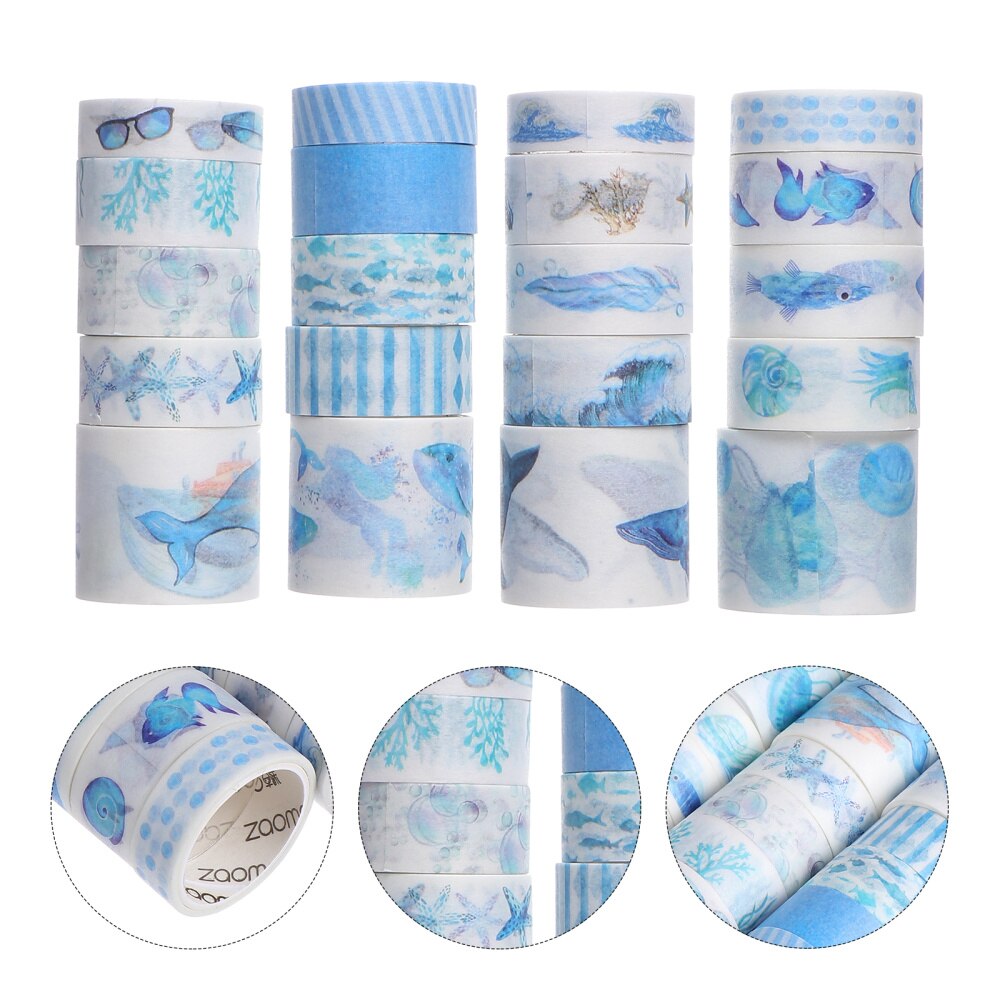 20Pcs Diy Decoratieve Tape Set Dagboek Plakboek Afdrukken Tapes Tapes