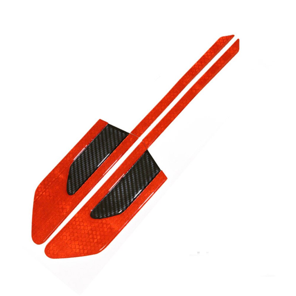 2 stuks/set anti-botsingswaarschuwingsmarkering voor fiets, vrachtwagen, motor, auto, reflecterende strip, veiligheidsstickers voor auto's, wielfolie, waarschuwingstape