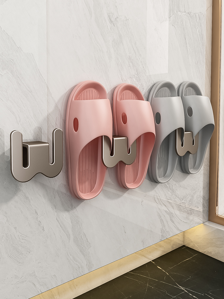 Schuhregal-Haken ohne Bohren, Wandmontage, platzsparende Kleiderbügel für Badezimmer, Schuhe, Aufbewahrungsorganisator