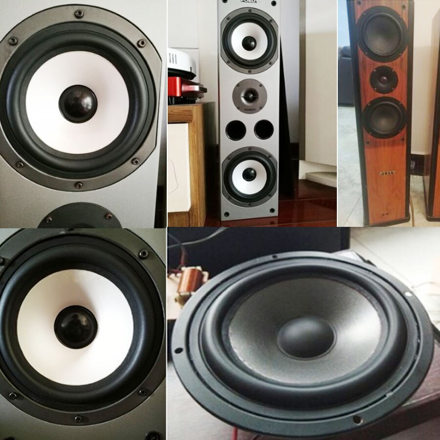 2 STKS 6 INCH 6.5 INCH 141 CM Rubber Woofer Speaker Schuim Side KTV Speaker Reparatie Accessoires Spons Side Edge Ring Cirkel