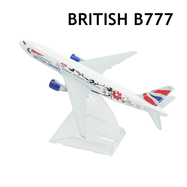 Aerei turchi B777 in lega Diecast Model 15cm Aviation da collezione in miniatura ornamento Souvenir giocattoli: BRITISH B777