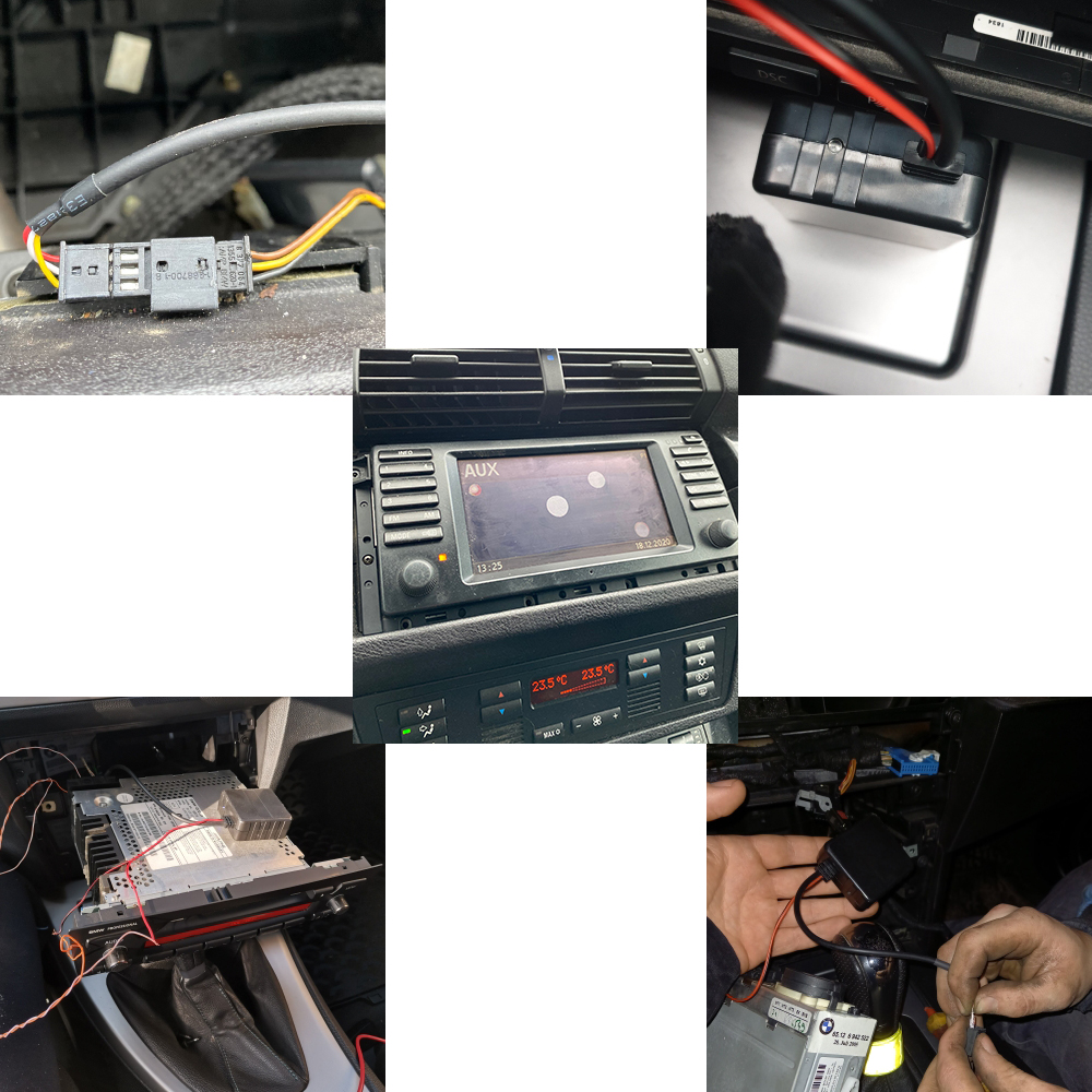 Adaptateur Audio Radio Bluetooth pour BMW BM54 E39 E46 E38 E53 X5 AUX IN, Kit de voiture, Module Bluetooth à 3 broches