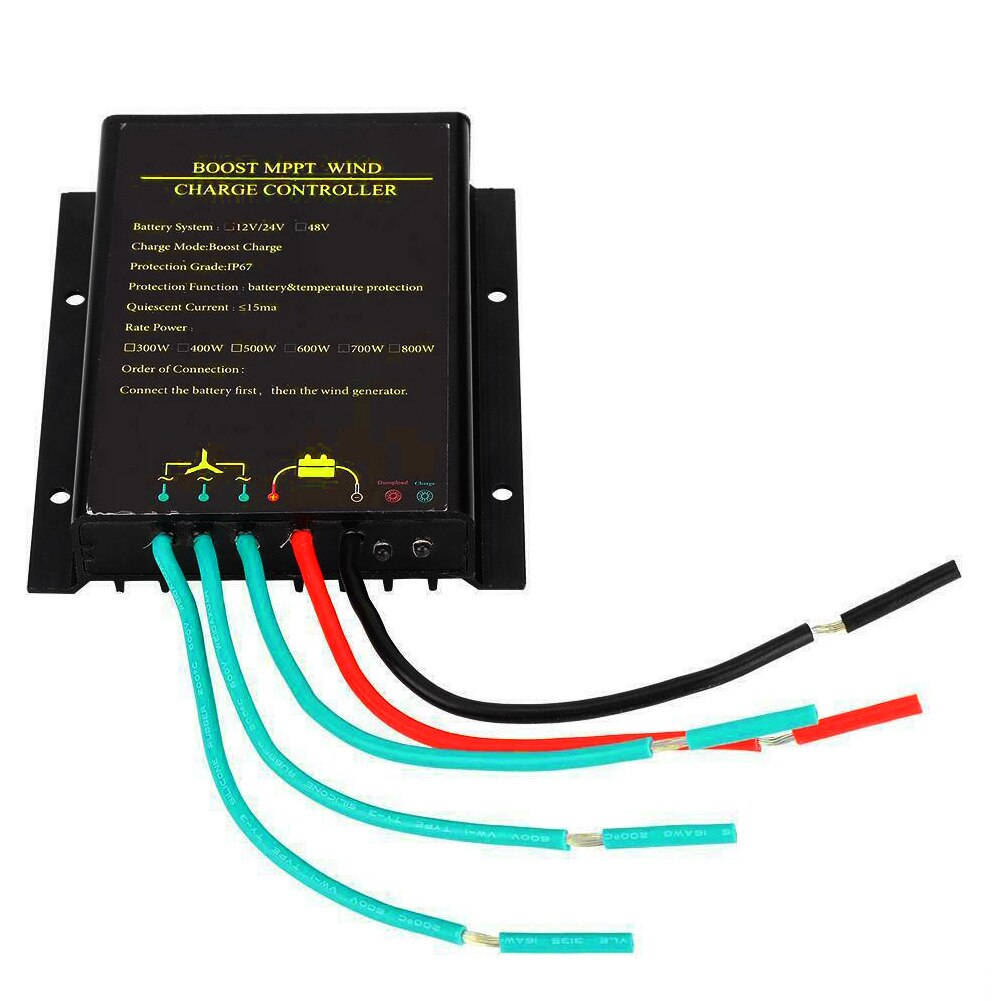 12V 24V 48V Laderegler Kurzschluss Schutz Generator Wasserdichte Regler dauerhaft Aluminium Tragbare Wind Energie sicher