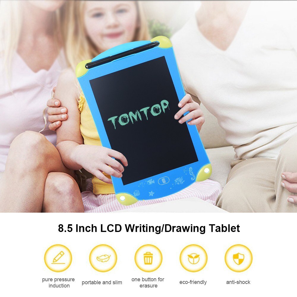 8.5 Inch LCD Drawing Tablet Portable Digital Pad Colorful Writing Notepad Electronic Graphic Board Notes Reminder
