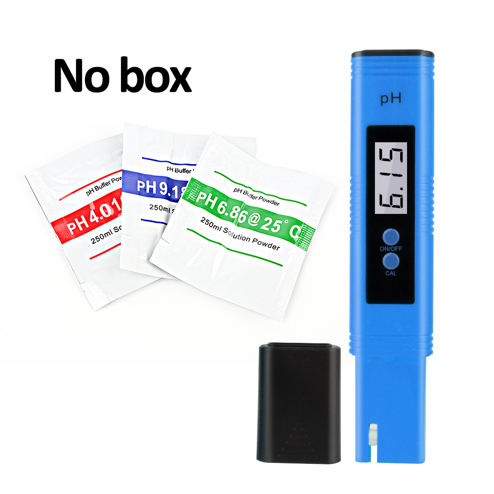 Rz Ph Meter Water Hydrocultuur Digitale Ph Tester Pen 0.01 Hoge Nauwkeurigheid Met 0-14 Ph Bereik Huishoudelijke Drinken zwembad Aquarium: PH-127-BLU-SIM