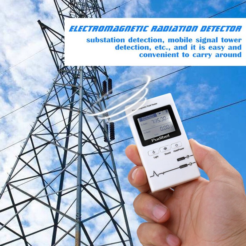 Draagbare Handheld Professionele Emf Meter Elektromagnetische Straling Detector Elektromagnetische Tester Straling Tester