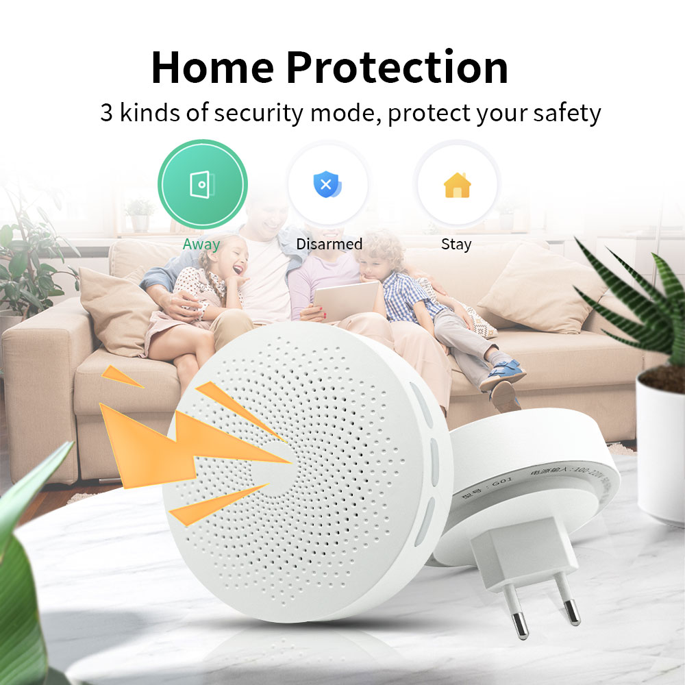 Meian Zigbee Wifi Koppeling Gateway G01 Multi-Mode Smart Home Bluetooth Draadloze Tuya Afstandsbediening Beveiliging Alarm Host