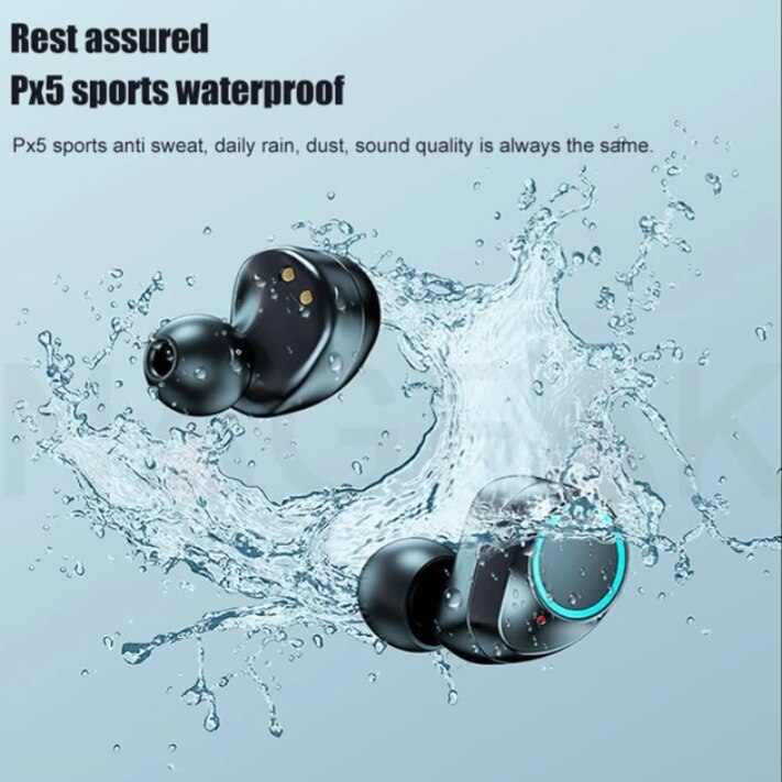 Tw $ bluetooth 5.0 Earphones-3500mAh caixa de carregamento sem fio fone de ouvido 9d steeeo esportes à prova dwaterproof água earbuds_headsets with_miirophone