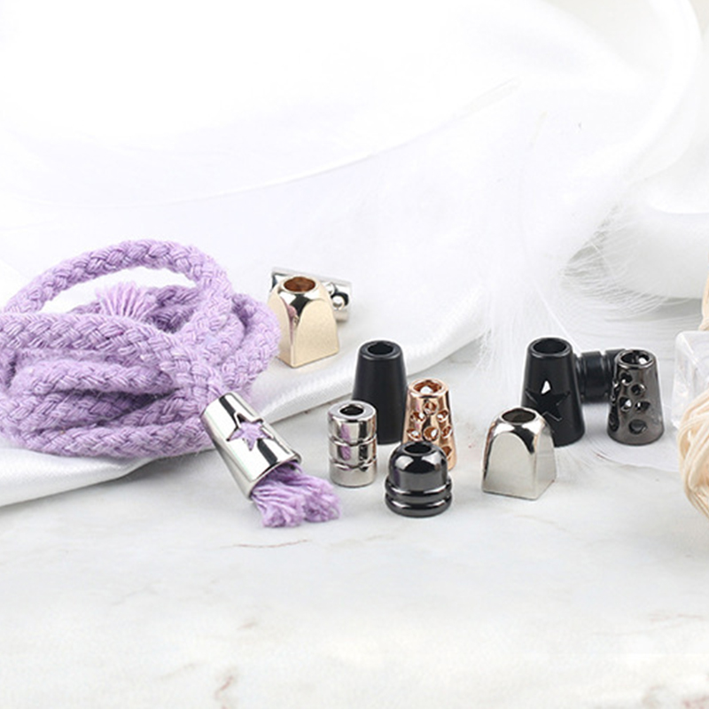 10pcs Clothing Rope Buckle Stopper Ends Lid Lock Toggle Cord End Clip For Clothes Bag Sportswear Shoelace Rope Parts Accessories