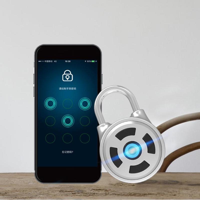 Candado antirrobo con Control por aplicación, candado con contraseña, para teléfono inteligente, aplicación Bluetooth, para equipaje, para Android IOS