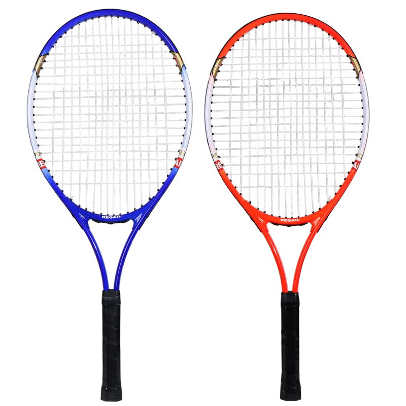 Professionele Aluminiumlegering Tennis Training Racket Voor Jong Volwassenen Rackets Schokabsorptie Handvat Met Training Apparaat