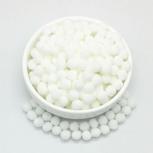 Ljusrosa vit pompom päls hantverk gör-det-själv mjuka pom poms hantverk pomponer boll bröllop dekor lim på tyg tillbehör 8mm to 30mm 20g: 8mm 16 vit